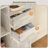 IRONCK Corner Bookshelf, 76" Tall Corner Bookshelves, 6 Tiers L-Shaped Bookcase with 10 Open Shelves and 2 Storage Drawers for Living Room or Home Office IRONCK