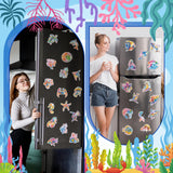 Xuhal 30 Pcs Ocean Animal Diamond Painting Magnets Sea Animal Diamond Art Magnets Kits for Adults 5d Rhinestone Dolphin Turtle Beach Refrigerator Magnetic Sticker for Fridge Beginner DIY Craft Gifts Xuhal
