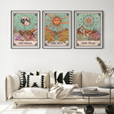 WUDWL Square Diamond Painting Kits Square Drill Diamond Painting,Square Diamond Art,3 Pack Sun Moon and Stars DIY Gem Art Kits for Adults and Crafts for Gifts and Home Wall Decor 12x16inch WUDWL