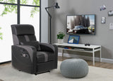 X Rocker Gamma Recliner Gaming Chair, 2.1 Bluetooth Audio System, Headrest Mounted Speakers, Built-in Footrest and Cupholder, 718001, 34.84" x 39.37" x 30.31", Black X Rocker