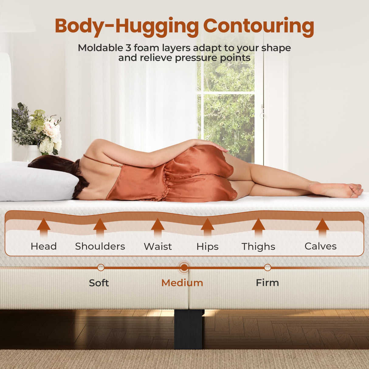 Yaheetech 10 Inch Queen Mattress 3 Foam Layer Cooling Gel Memory Foam Mattresses, Green Tea for Fresher Sleep, Queen Size Mattress in a Box, Medium Firm, CertiPUR-US Certified Yaheetech