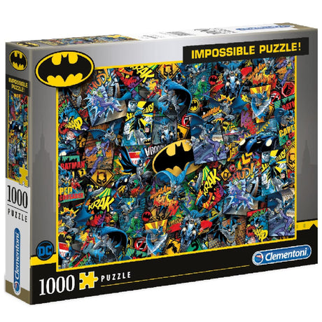 Clementoni Batman Impossible Jigsaw Puzzle, 1000 Pieces, Made in Italy, Adults’ Puzzles, 39575 Clementoni
