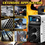 SSIMDER Stick Welder, Welding Machine 110v/220v 130A 2 In 1 Hot Start/ARC Force/LIFT TIG Welding Machine, Mini Portable ARC200S Small Anti-Stick Welder with Smart LCD IGBT Digital Welder S SIMDER