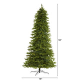 Nearly Natural 10ft. Belgium Fir Natural-Look Artificial Christmas Tree with 3514 Bendable Branches Nearly Natural