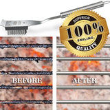 GRILLART Grill Brush and Scraper, Wire BBQ Grill Brush for Outdoor Grill, 16.5” Grill Cleaning Brush BBQ Grill Accessories, Safe Grill Cleaner Brush-Ideal Gift for Men/Dad BBQ Brush for Grill Cleaning GRILLART