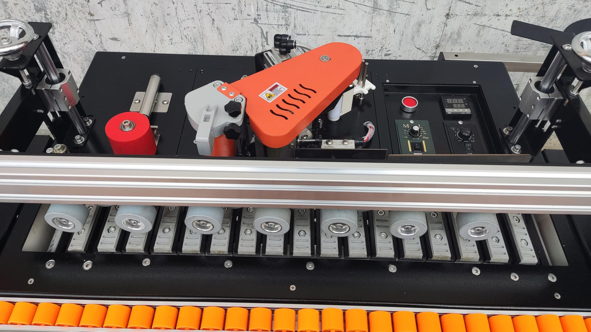 YUCHENGTECH Automatic Edge Bander Banding Machine Lightweight Edge Banding Machine Woodworking Sealing Trimming Edge Bander Double Sided Gluing Automatic Feed/Break Belt Straight JBT190 (220, Volts) YUCHENGTECH