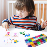 Fuse Beads Kit for Girls Ages 6+ – 4400 Pcs 5mm Beads in 32 Colors with Spray Bottle, Puzzle Guide, Clamps & Chains | Creative DIY Arts & Crafts Gift Liangding