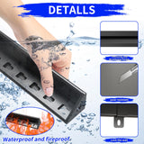 Metal Storage Shelving Heavy Duty, Shelves Unit for Garage, Adjustable 5 Tier Storage Rack, Industrial Utility Shelf for Garage, Warehouse, Basement, Kitchen,12" D x 27.6" W x 60.8" H, Black BIZOEIRON