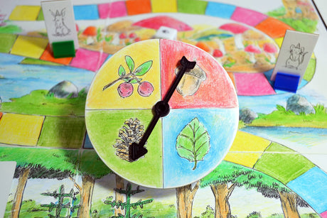 Create Your Own Board Game Set – DIY Kit with Blank Game Board, Game Pieces, Blank Cards, Dice, Spinner, Rulebook, Sand Timer – Build Your Own Game for Family Board Games Apostrophe Games