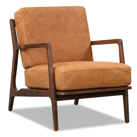 POLY & BARK Verity Lounge Chair, Cognac Tan POLY & BARK