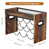 KLM 2-Tier Wine Rack, can Hold 8 Bottles.Suitable for Home Kitchens, Restaurants, Food Pantries, cabinets, and Bars. KLM