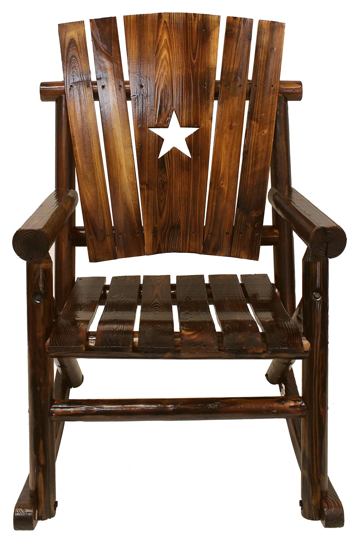 Char-Log Single Rocker with Star Leigh Country