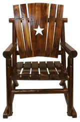 Char-Log Single Rocker with Star Leigh Country