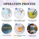 Paint by Numbers Kit for Adults - Autumn Landscape Adult Paint by Number Kits on Canvas Without Frame for Beginner, Mountains Lake Oil Painting by Numbers Kit for Gift Home Wall Decor 16x20 Inch Camocin