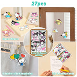 FFPTBNYX 27 Pcs Diamond Art Kits for Beginners, Cute DIY Diamond Arts Mosaic Kits & Stickers & Keychains.Arts and Crafts for Beginners, Gem Art As Ideal Gifts FFPTBNYX