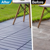 Spurtar Plastic Interlocking Deck Tiles 9 Pack (11.3"x11.3"), Decking Tiles Outdoor Waterproof for All Weather Use - Suitable for Patio Garden Poolside Front/Back Yard Porch Pool Balcony Backyard Grey Spurtar