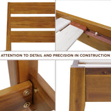 Acacia Wood King Size Bed Frame with Artistic Headboard - Contemporary Solid Platform Design in Caramel A ACACIA FURNITURE