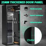 Karini 4-5 Gun Safe,Gun Safes for Rifles and Shotguns,Gun Safes for Home Rifle and Pistols,Quick Access Gun Cabinets,Rifle Safe with Storage Shelves Karini