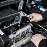 VEVOR Mechanics Tool Set and Socket Set, 1/4" 3/8" 1/2" Drive Deep and Standard Sockets, 450 Pcs SAE and Metric Mechanic Tool Kit with Bits, Combination Wrench, Hex Wrenches, Accessories, Storage Case VEVOR