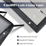 Home Care Wholesale 11 Pieces Patio Dining Set for 10 - All Weather Outdoor Dining Sets, All in One Outdoor Table and Chairs, Wicker Outdoor Patio Furniture Sets with Cushions and Pillows, Grey Home Care Wholesale