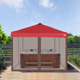 SCOCANOPY Universal Replacement Mosquito Netting Screen Walls for 10x10 Canopy Or Gazebo, Set of 4 Panels (Brown) SCOCANOPY