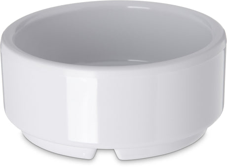 Carlisle FoodService Products Plastic Straight Sided Ramekin, Durable Dips and Sauce Bowl for Home, Kitchen, and Restaurant, Melamine, 2 Ounces, White Carlisle FoodService Products