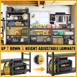 72" H Garage Shelving 5 Tier Shelving Unit, 3500Lbs Adjustable Metal Garage Storage Shelves Heavy Duty for Basement, Warehouse, Kitchen, Pantry (71.18'H X 35.43''W X 15.75''D) PRESTELION