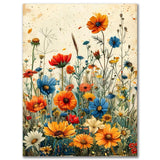 Benjenes Diamond Art Kits for Adults, Wild Flowers Diamond Painting Kits for Adults, 5D DIY Round Drill Gem Art Paint with Diamonds Dots Crafts Kits for Home Decor Gift 12x16inch Benjenes