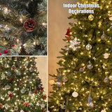 HISHINY Christmas Lights 100 Count Clear Christmas Tree Lights String with Green Wire for Outdoor Indoor Christmas Decorations Wedding Decorations Valentines Day Decor,UL Certified (21feet) HISHINY