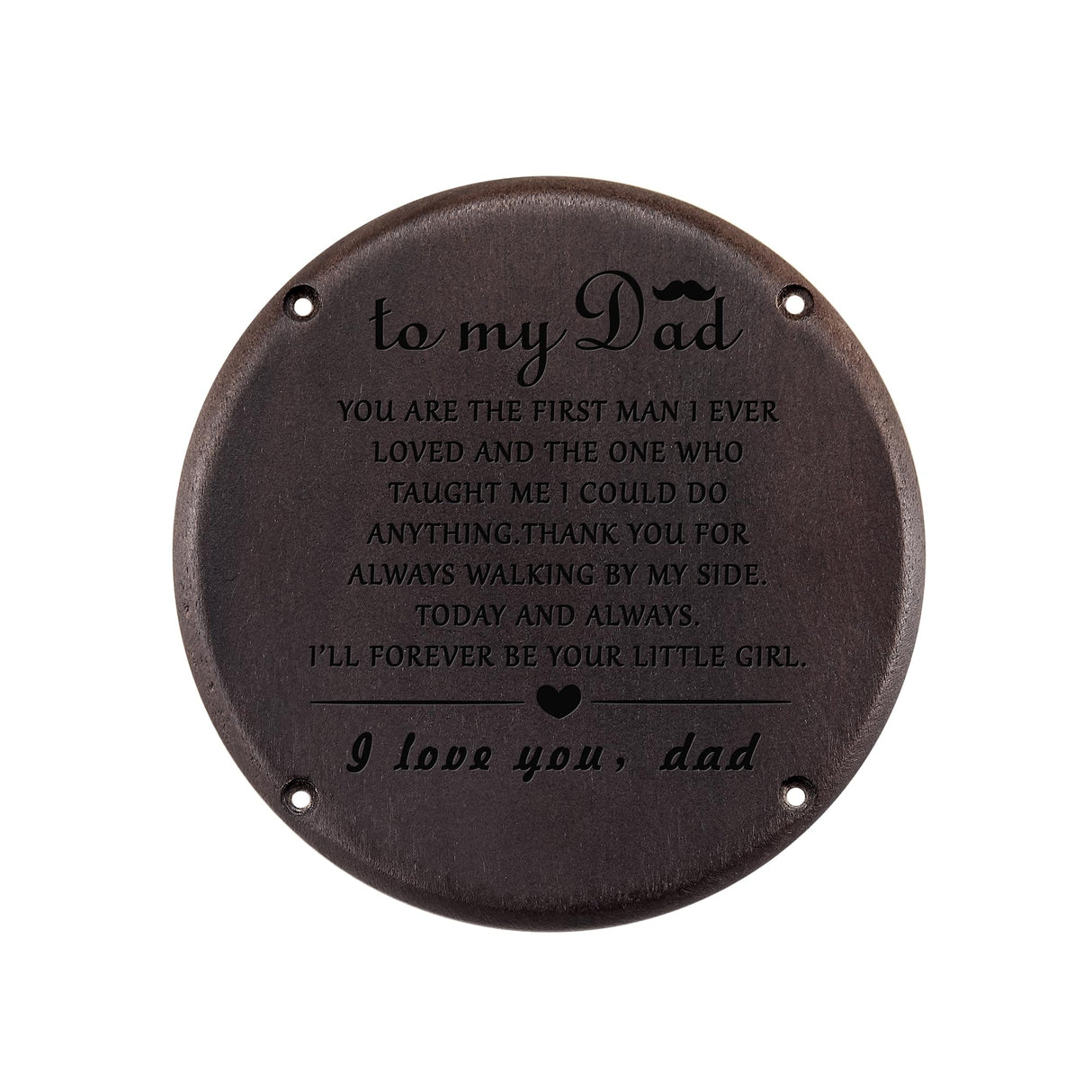 Personalized Engraved Wooden Watch for DAD Unique Father's Gift to My Dad Customizable Wood Mens Watches Dentily