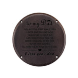 Personalized Engraved Wooden Watch for DAD Unique Father's Gift to My Dad Customizable Wood Mens Watches Dentily