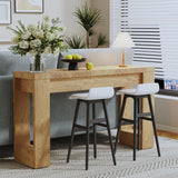 DRAWERHOM Console Table, Farmhouse Entryway Table with Thickened Base, Narrow Long Wood Sofa Table Behind Couch Table for Entrance, Hallway, Living Room DRAWERHOM