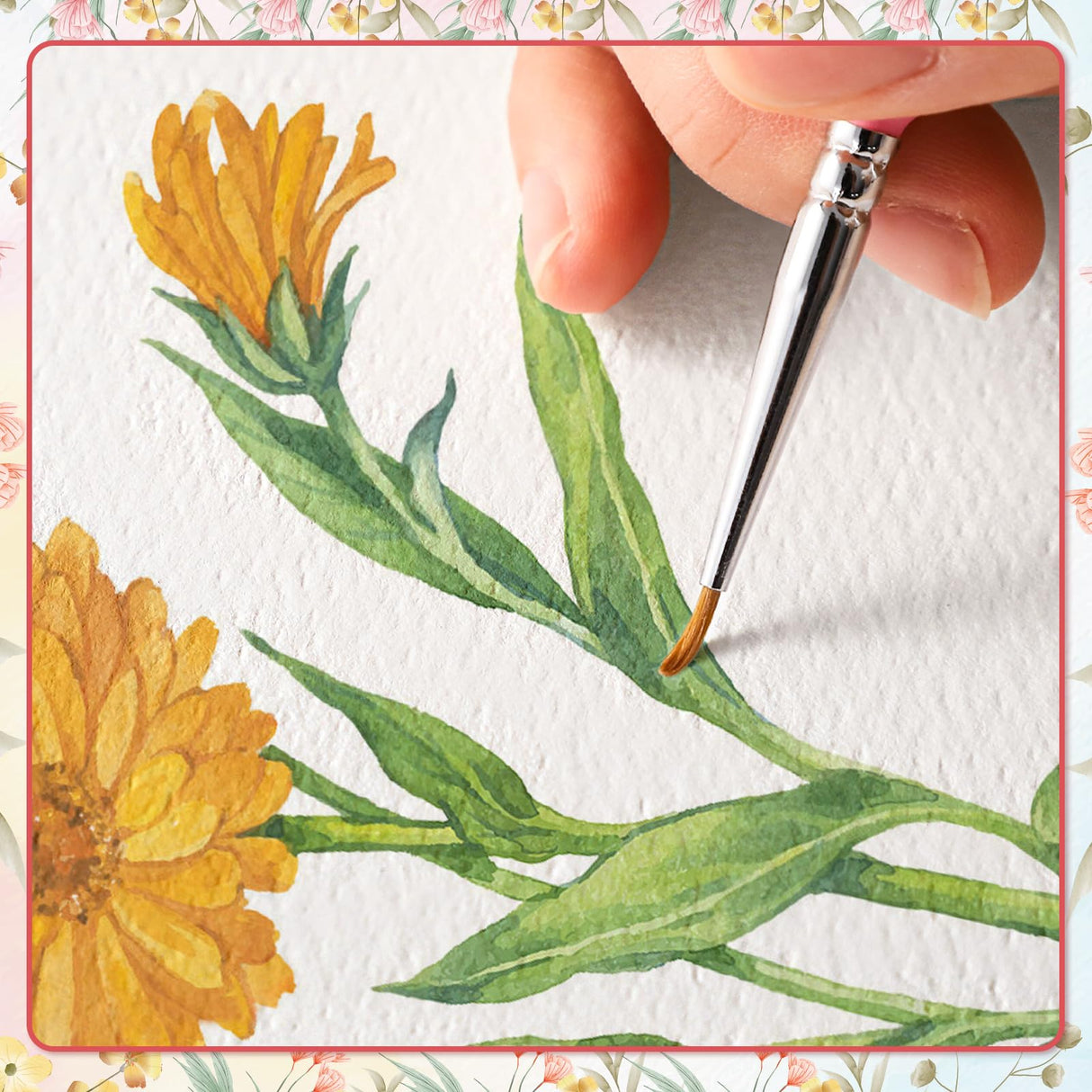 Prudiut 20 Sets Watercolor Cards with Envelopes, 140 lb/300 GSM Watercolor Paper Cards, 4x6 Inch Foldable Blank Cards and Envelopes for Greeting Card, Wedding Invitations, Thank You Card Prudiut