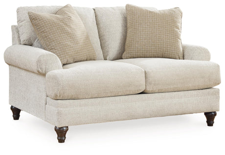 Signature Design by Ashley Valerani Classic Loveseat for Living Room, Beige Signature Design by Ashley