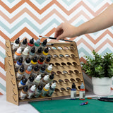 PROSCALE Paint Rack for model paints. Hobby craft Vallejo Tamiya Army compatible wall paint rack stand holder organiser storage for miniature warhammer art artists (26 mm) PROSCALE