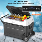 VEVOR J60 12 Volt Refrigerator Fridge, 60Liter(63.4qt) Single Zone Portable Freezer, -4℉-68℉ Adjustable Temperature, Compressor Cooler for Home, Outdoor, Camping, RV, Car, Black VEVOR