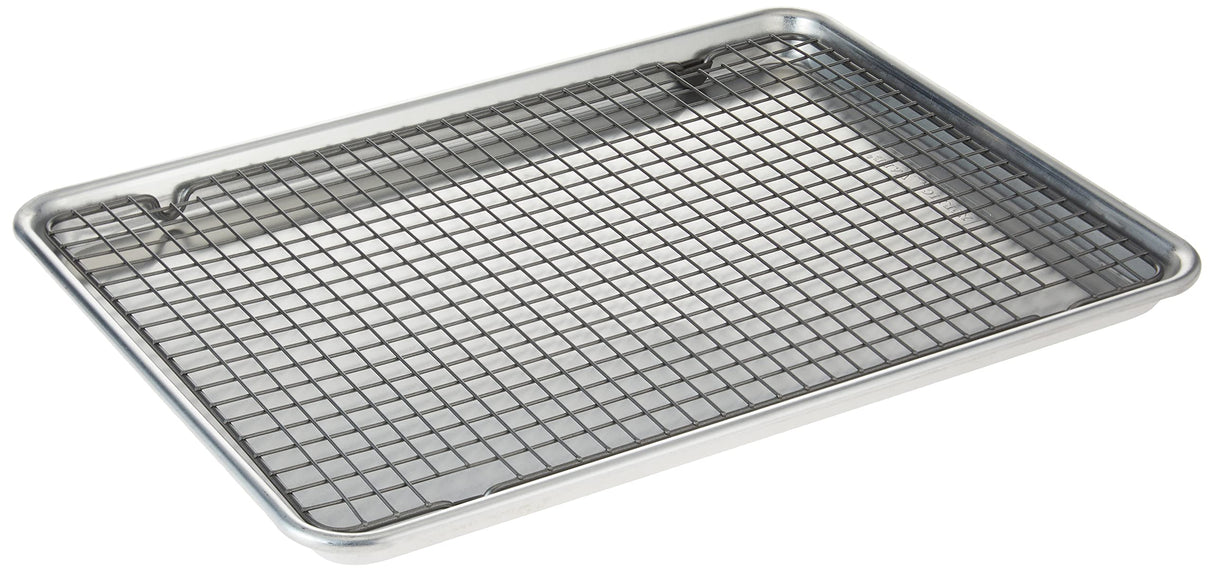 Nordic Ware - 43172AMZM Nordic Ware Half Sheet with Oven Safe Nonstick Grid, 2 Piece Set, Natural Nordic Ware