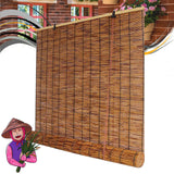 Bamboo Blinds for Outdoor Patio Bamboo Roll Up Shades Bamboo Shades for Patio, Outdoor Blinds for Porch Bamboo Roll Up Blinds Patio Shades Roll Up Outdoor 26×67in（W×H） Brown OCAZI
