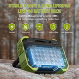 BROWEY Portable Power Station 1000W with Built-in Solar Panel, 614WH/192000mAh LiFePO4 Battery Pack, Solar Generator with AC/DC/USB/PD Outputs for Outdoor Camping, RV Travel, Emergency Preparedness BROWEY
