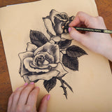 KALOUR Professional Charcoal Pencils Drawing Set -12 Pieces Soft, Medium and Hard Charcoal Pencils for Drawing, Sketching, Shading, Artist Pencils for Beginners & Artists KALOUR