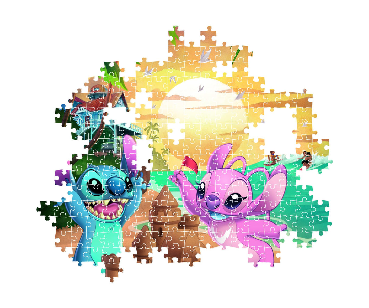 Clementoni Disney Stitch Puzzle - 500 Pieces - Adult Jigsaw Puzzle, Poster Included, Disney Jigsaw Puzzle, Fun for Adults, Made in Italy, 35547 Clementoni