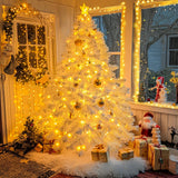 JMEXSUSS 200 LED Christmas Lights Indoor Outdoor, Connectable Warm White Christmas Tree Lights Clear Wire, 66 Ft Twinkle Fairy String Lights Plug in for Bedroom Wedding Christmas Tree Decorations JMEXSUSS