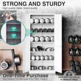 SISESOL Metal Garage Storage Cabinet with Doors and Shelves, 71" Multifunctional Garage Storage Closet Large Garage Locker with Adjustable Shelves & Locking Doors Steel Storage Tall Cabinet (White) SISESOL