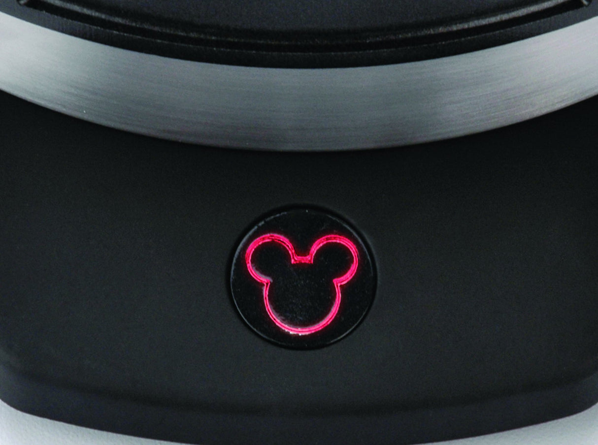 Disney Classic Mickey Waffle Maker by Select Brands - Disney Waffle Maker for Kitchen Appliances - Features Non-Stick Plates - Mickey Mouse Waffle Iron Gift for Disney Lovers - 7" Waffles Disney