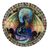 Springbok's Dragon Heart 500 Piece Round Jigsaw Puzzle for Adults - Unique Cust Pieces with Spectacular Dragon Image - Made in USA Springbok