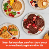 bella Snack-n-Store Mini Waffle Maker, EverGood™ Ceramic Nonstick Coating, Cord Wrap, Ready Indicator Light & Cool Touch Handles, Stackable Design & Customizable Plates, 350 Watt, Oatmilk BELLA