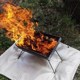 SOLOWILDER Fire Pit Mat 40" Wood Stove Under Grill Mat for Deck BBQ Fireproof Floor Tent Campsite Insulation Protection SoloWilder