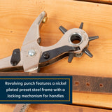 Weaver Leather German Made Revolving Punch , Steel Weaver Leather