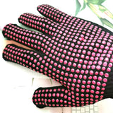 Markeny 3 Pair Heat Resistant Grill Gloves, Silicone Non-Slip Hot Insulated Glove for Barbecue, Cooking, Baking Markeny