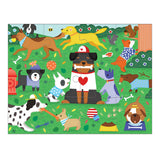 Mudpuppy Dog Days Can You Spot? Puzzle from Mudpuppy - 12 Piece Jigsaw Puzzle Featuring Colorful and Cute Puppies and 5 Things to Search and Find, 18" x 13.75", Ages 2+ Mudpuppy